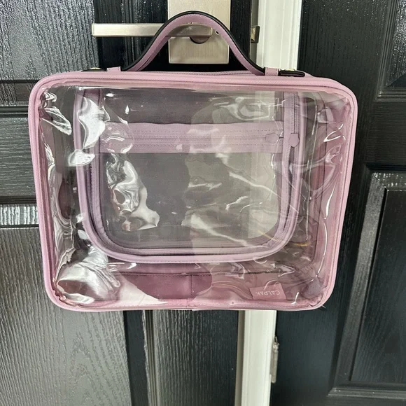Calpak Clear Travel Toiletry Bag in Lavender - Large - Picture 2 of 16